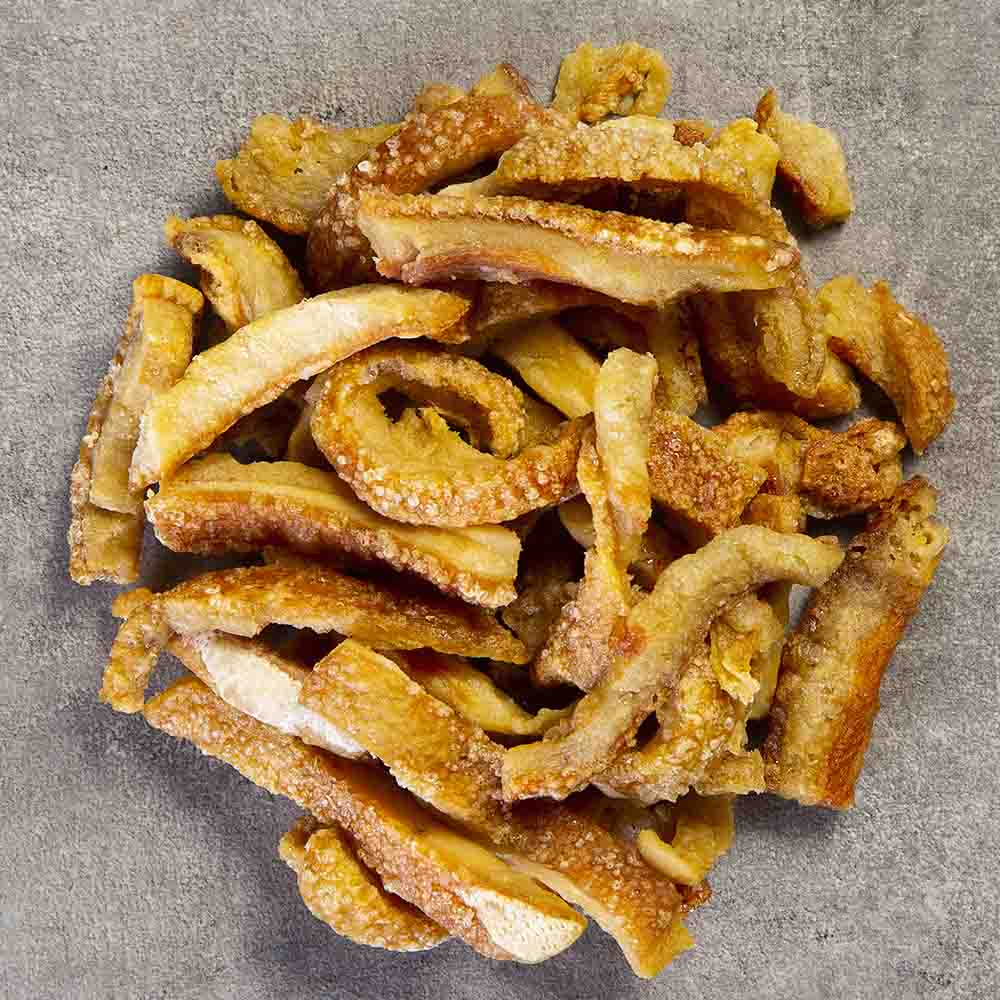 Torresmo Frito com Molho de Limão Apimentado
