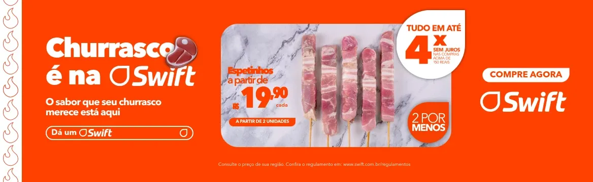 Espetinhos a partir de