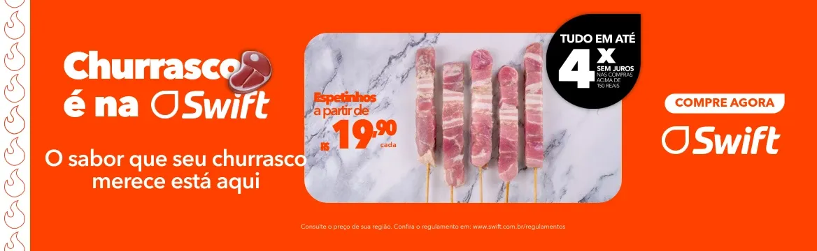 Espetinhos a partir de